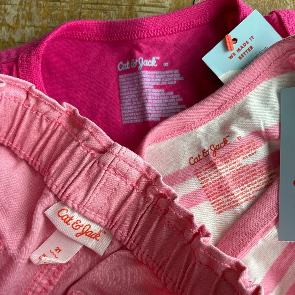 NWT Cat & Jack Girls Outfit Set 2t - Picture 2 of 10